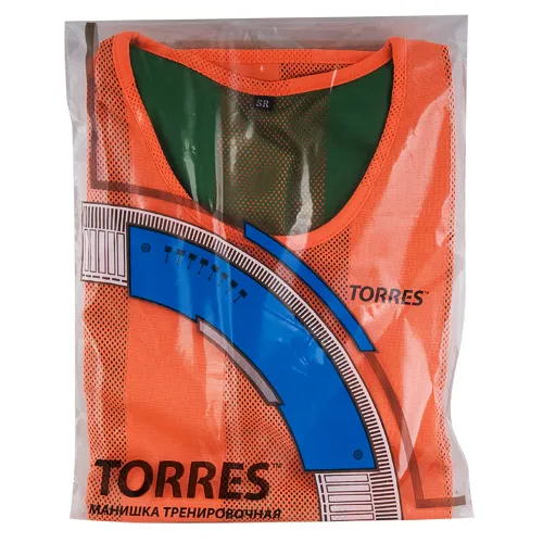 Манишка детская TORRES двухсторонняя, TR11949O/G, р.Jr, тренировочная, полиэстер, оранж-зелен за 1&nbsp;026.80 ₽ в Якутске
