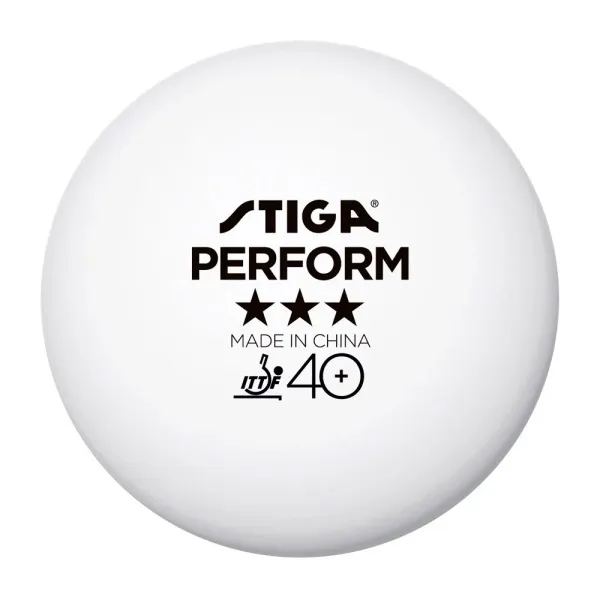 Мяч для наст. тенниса Stiga Perform 3***, 40+, 1113-2110-06, пластик, ITTF Appr., уп.6 шт, бел за 2&nbsp;121.60 ₽ в Якутске