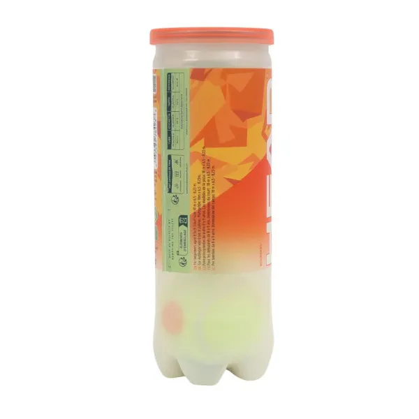 Мяч теннисный детский HEAD Stage 2 Orange, 578423,уп.3 шт, фетр,нат.резина,желто-оранжевый за 836.40 ₽ в Якутске