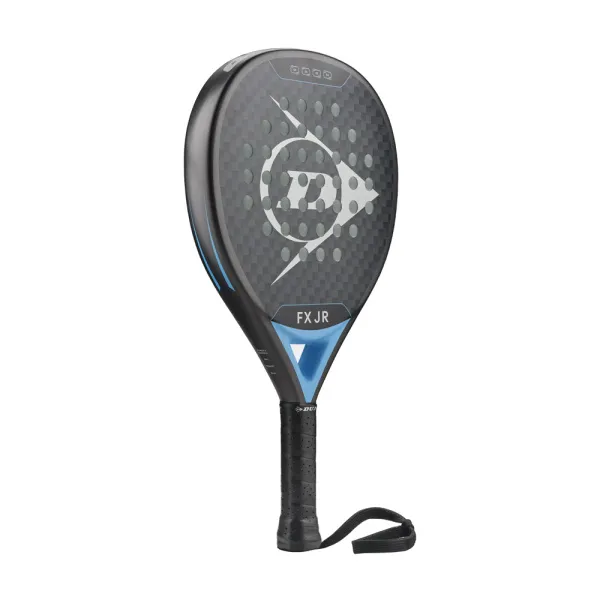 Ракетка для падела Dunlop FX Jr, 10370738, для юниоров, гибрид, графит, черно-голубой за 11&nbsp;019.40 ₽ в Якутске