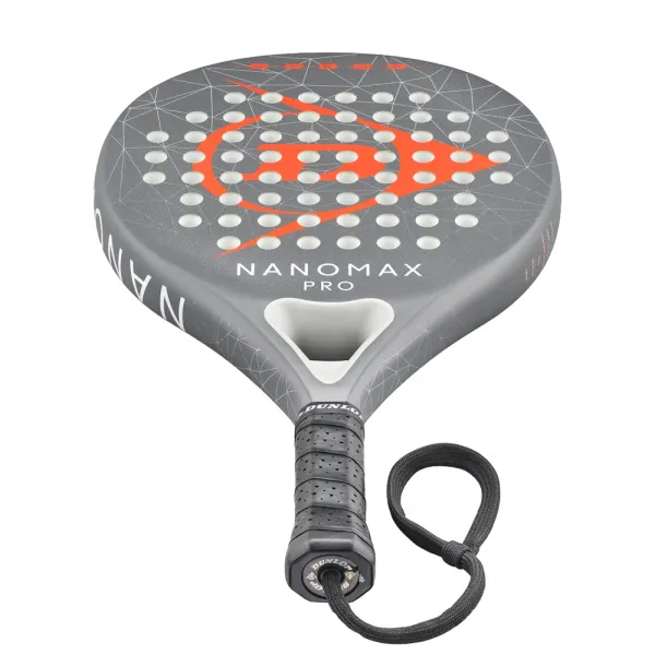 Ракетка для падела Dunlop Nanomax Pro, 10370739, для профессионалов, карбон,серо-оранжевый за 17&nbsp;248.20 ₽ в Якутске