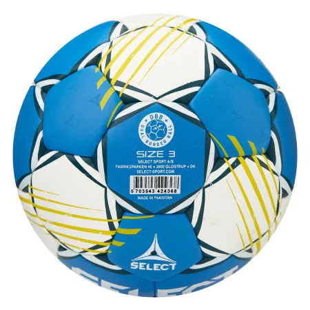 Мяч ганд. SELECT HB FORCE DB V25, 1622858205, Senior (р.3), EHF Appr,ПУ, гибр.сш., сине-белый за 8&nbsp;438.80 ₽ купить в Якутске