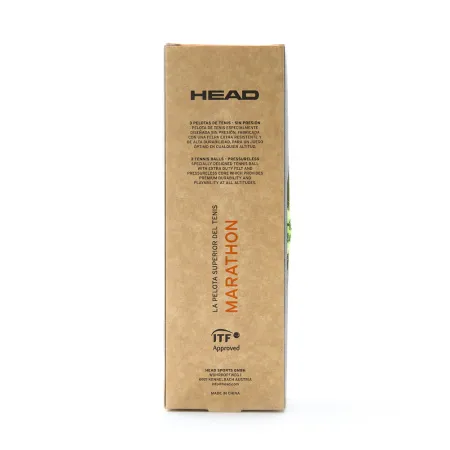Мяч теннисный HEAD Marathon 3B, 578183, крафт. упак.3шт, без давления, фетр, нат.резина,желтый за 1&nbsp;055.70 ₽ купить в Якутске