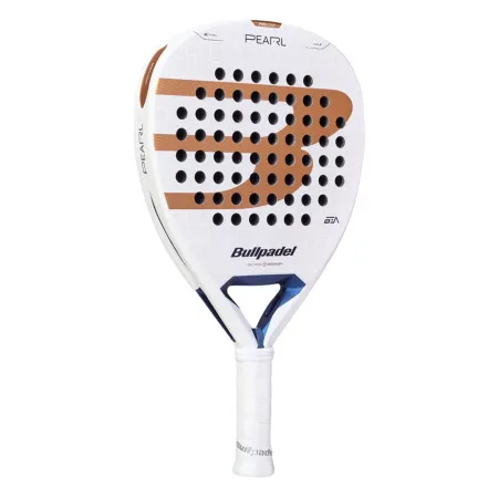 Ракетка для падела BULLPADEL Pearl 27, 497249, для проф-в, стекловолокно,карбон, бело-золотистый за 44&nbsp;319 ₽ купить в Якутске