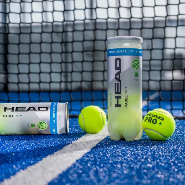 Мяч для падела HEAD Padel Pro+, 540203, уп.3 шт, FIP Approved, войлок,нат.резина,желтый за 933.30 ₽ в Якутске