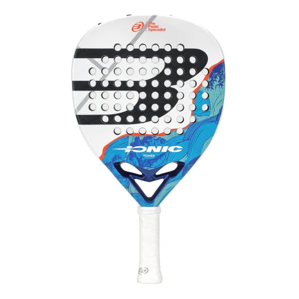 Ракетка для падела BULLPADEL Ionic Power 26, 494411, для продв. игроков, стекловолокно, сине-белый за 28&nbsp;944.20 ₽ в Якутске