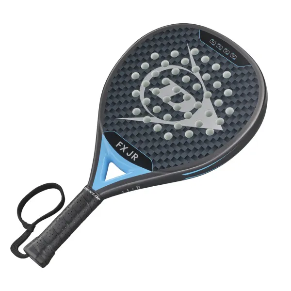 Ракетка для падела Dunlop FX Jr, 10370738, для юниоров, гибрид, графит, черно-голубой за 11&nbsp;019.40 ₽ в Якутске