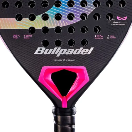 Ракетка для падела BULLPADEL Wonder 27, 497250, для продв.игроков, стекловолокно, карбон, черно-роз за 42&nbsp;969.20 ₽ купить в Якутске