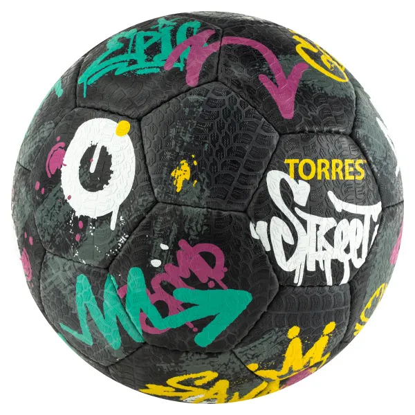 Мяч футб. TORRES Street, F023225, р.5, 32 пан.. рез., 4 подкл. слоя, руч. сшив., черно-мультиколор за 2&nbsp;713.20 ₽ в Якутске