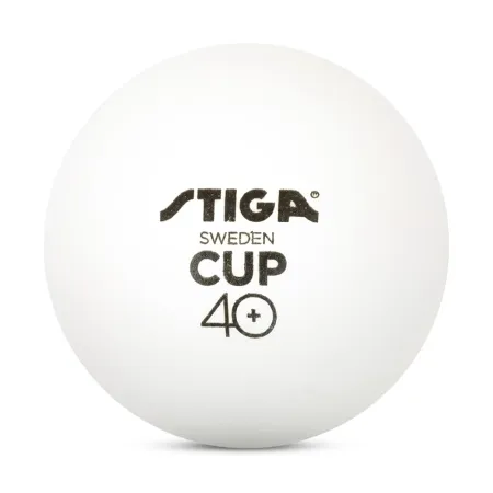 Мяч для наст. тенниса Stiga Cup ABS, 1110-2510-12, диам.40+мм, пластик, упак. 12 шт, белый за 1&nbsp;774.80 ₽ купить в Якутске