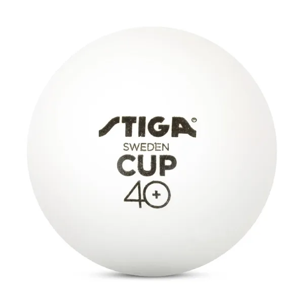 Мяч для наст. тенниса Stiga Cup ABS, 1110-2510-12, диам.40+мм, пластик, упак. 12 шт, белый за 1&nbsp;774.80 ₽ в Якутске