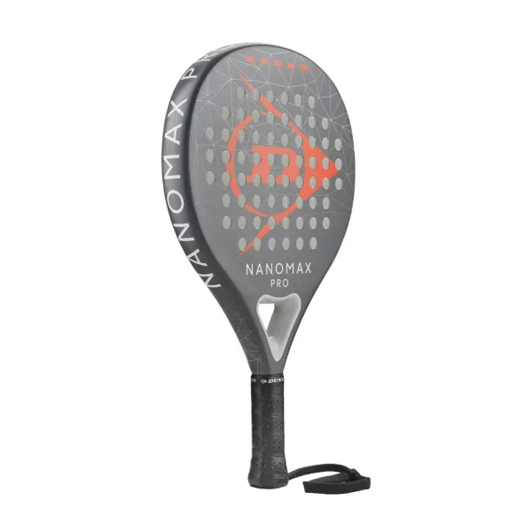 Ракетка для падела Dunlop Nanomax Pro, 10370739, для профессионалов, карбон,серо-оранжевый за 17&nbsp;248.20 ₽ в Якутске