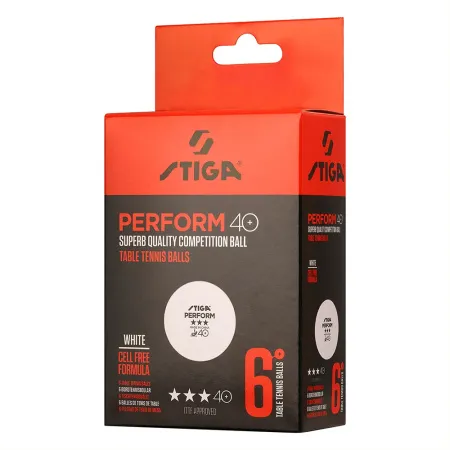 Мяч для наст. тенниса Stiga Perform 3***, 40+, 1113-2110-06, пластик, ITTF Appr., уп.6 шт, бел за 2&nbsp;121.60 ₽ купить в Якутске