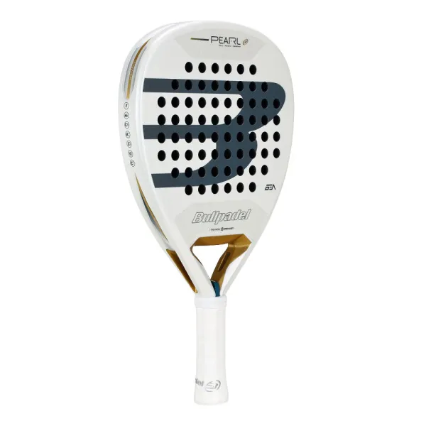 Ракетка для падела BULLPADEL Pearl 26, 493804, для профессионалов, карбон, бело-серый за 35&nbsp;929.50 ₽ в Якутске