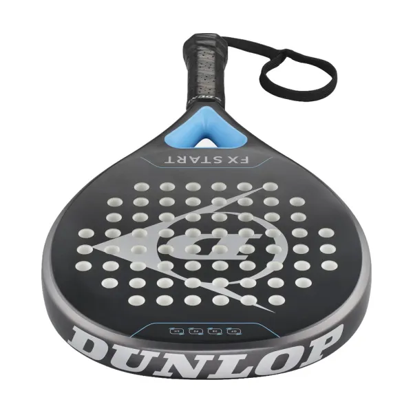 Ракетка для падела Dunlop FX Start, 10370737, для начинающих, гибрид, графит, черно-синий за 13&nbsp;175 ₽ в Якутске