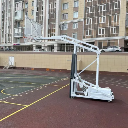 Баскетбольная стойка мобильная складная на пружинах вынос 2,25 м c противовесом ZAVODSPORTA за 530&nbsp;660 ₽ купить в Якутске