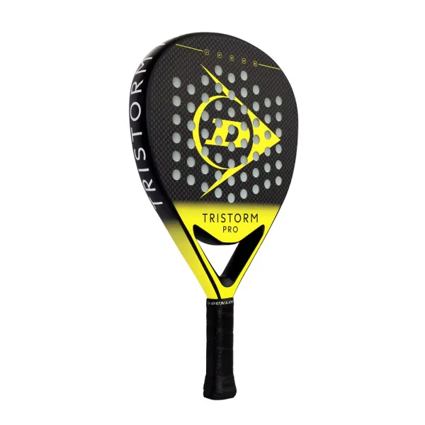 Ракетка для падела Dunlop Tristorm Pro, 10359946, для опытных игроков, графит, черно-желтый за 19&nbsp;643.50 ₽ в Якутске