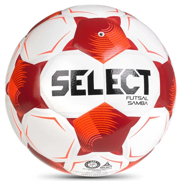 Мяч футзал. SELECT Futsal Samba v26, 1063471008, р.4,FIFA Basic, 32п, ТПУ, гибр.сш, бел-кр-черн за 5&nbsp;618.50 ₽ в Якутске