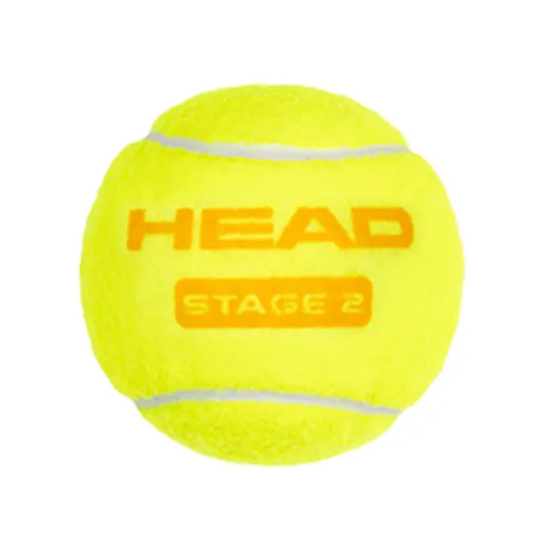 Мяч теннисный детский HEAD Stage 2 Orange, 578423,уп.3 шт, фетр,нат.резина,желто-оранжевый за 836.40 ₽ в Якутске