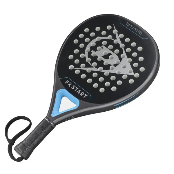 Ракетка для падела Dunlop FX Start, 10370737, для начинающих, гибрид, графит, черно-синий за 13&nbsp;175 ₽ в Якутске