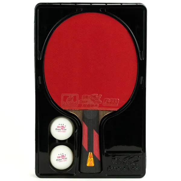 Ракетка для н/т DOUBLE FISH 7A+C, для професс.,ITTF Appr.,накл.2,1мм,+ 2 мяча V40+мм ITTF Appr за 3&nbsp;559.80 ₽ в Якутске