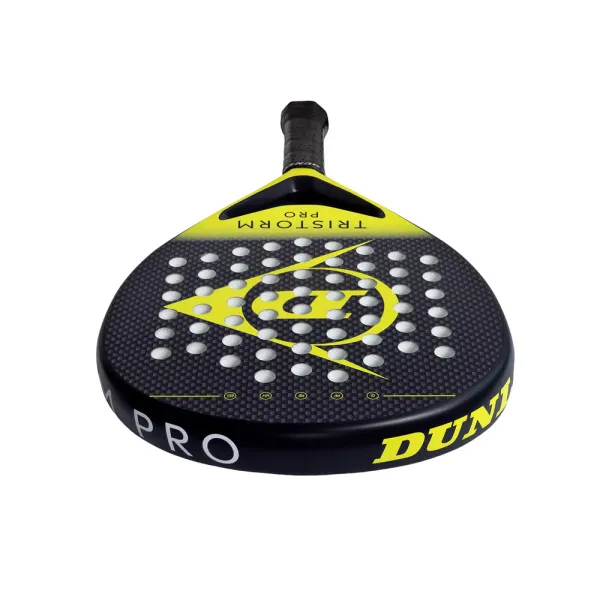 Ракетка для падела Dunlop Tristorm Pro, 10359946, для опытных игроков, графит, черно-желтый за 19&nbsp;643.50 ₽ в Якутске