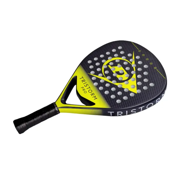 Ракетка для падела Dunlop Tristorm Pro, 10359946, для опытных игроков, графит, черно-желтый за 19&nbsp;643.50 ₽ в Якутске