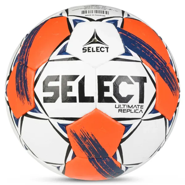 Мяч ганд. SELECT Ultimate Replica v25, 3572858745, р.3(Senior), ПУ,руч.сш, бел-оранж-т.син за 5&nbsp;373.70 ₽ в Якутске