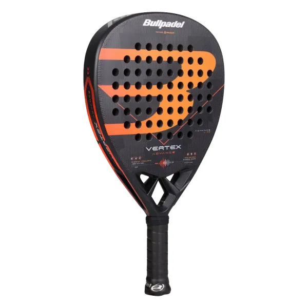 Ракетка для падела BULLPADEL Vertex Advance, 494414, для проф. и любителей, карбон, черно-оранжевый за 21&nbsp;559.40 ₽ в Якутске