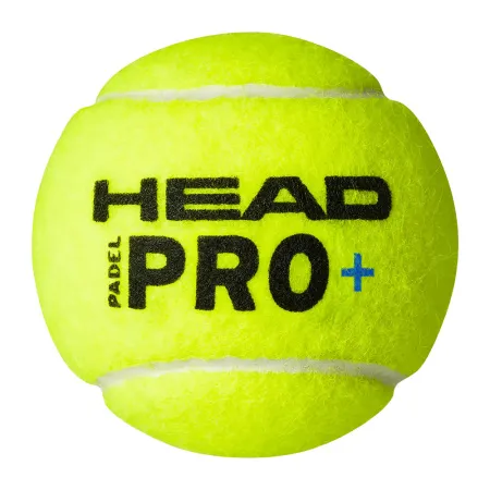 Мяч для падела HEAD Padel Pro+, 540203, уп.3 шт, FIP Approved, войлок,нат.резина,желтый за 933.30 ₽ купить в Якутске