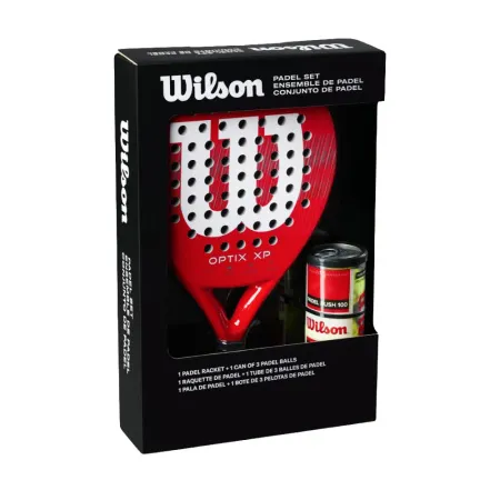 Набор для падела WILSON Optix XP Padel KIT, WR202110U2, ракетка + 3мяча, красный за 20&nbsp;362.60 ₽ купить в Якутске